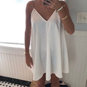 Missguided White Gold Chain Dress